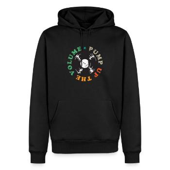 Musik Spruch Vintage - Männer Premium Bio Hoodie - Schwarz - Vorne - Nico (187cm)