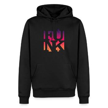 Funk Funky Vintage - Männer Premium Bio Hoodie - Schwarz - Vorne - Nico (187cm)