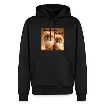 POMMERANIAN 2 BFF Hundewelpen niedlich klein süss - Männer Premium Bio Hoodie - Schwarz - Vorne - Nico (187cm)