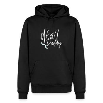 Best dad ever - Sweat à capuche Premium bio Homme - noir - Devant - Nico (187cm)