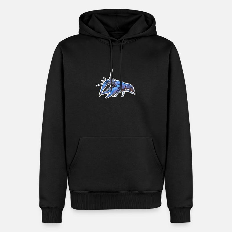 écrevisse bleue (Procambarus alleni) - Sweat à capuche Premium bio Homme - noir