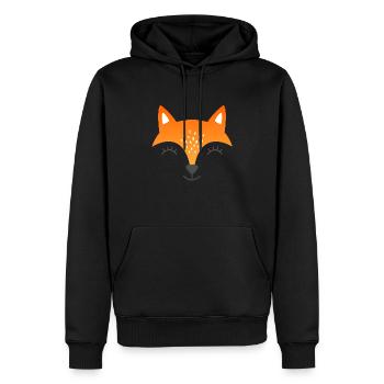 Small tortoiseshell - Men’s Premium Organic Hoodie - black - Front - Nico (187cm)