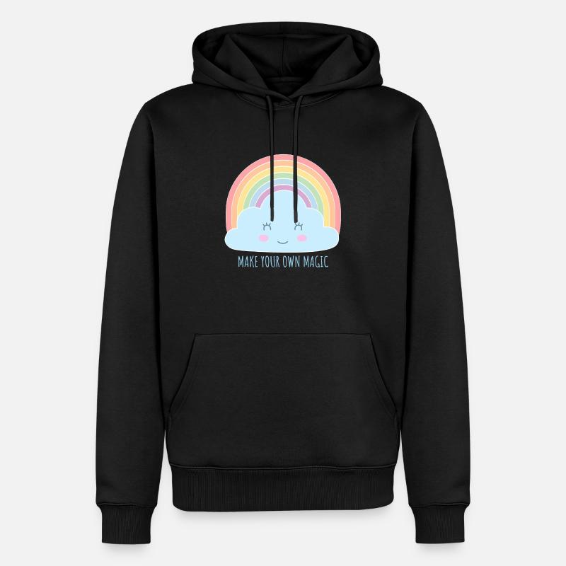 Make your own magic - Männer Premium Bio Hoodie - Schwarz