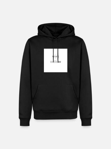 Wife is loading... - Männer Premium Bio Hoodie - Schwarz