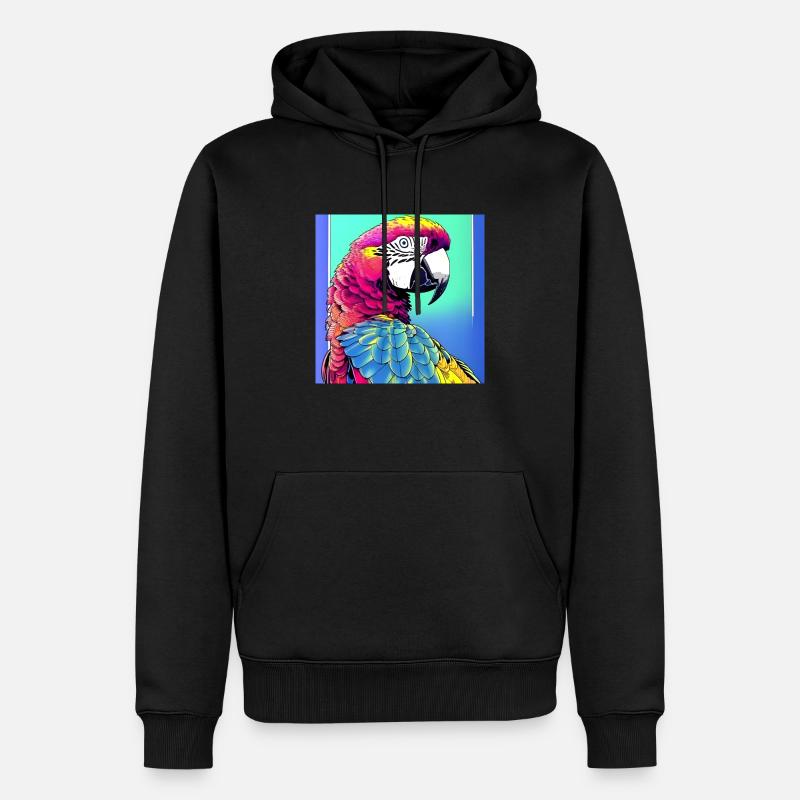 Neon Ara - Männer Premium Bio Hoodie - Schwarz