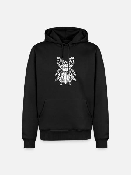 Insectes, bestioles, arthropodes - Sweat à capuche Premium bio Homme - noir