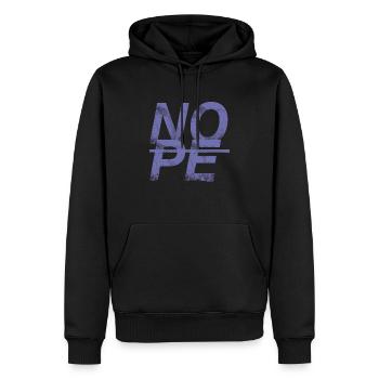 NOPE - don't be a yes sayer! - Men’s Premium Organic Hoodie - black - Front - Nico (187cm)