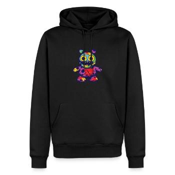 Drôle d’horreur effrayant Ours Halloween Scare Bear - Sweat à capuche Premium bio Homme - noir - Devant - Nico (187cm)