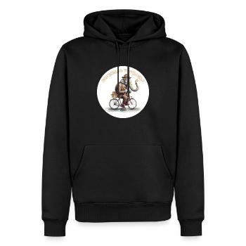 Espresso vous-même - Sweat à capuche Premium bio Homme - noir - Devant - Nico (187cm)