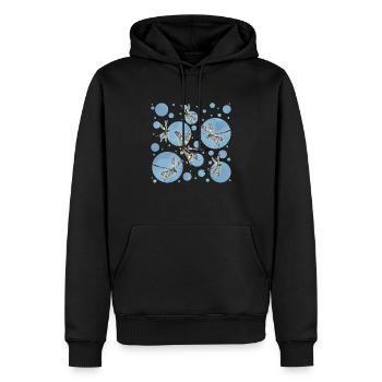Wichtig - Männer Premium Bio Hoodie - Schwarz - Vorne - Nico (187cm)