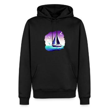 Segelschiff Segeln Segelboot Segelsport Segler - Männer Premium Bio Hoodie - Schwarz - Vorne - Nico (187cm)