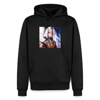 Anime Fantasy Girl 5 - Men’s Premium Organic Hoodie - black - Front - Nico (187cm)