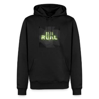 Futurcup - Männer Premium Bio Hoodie - Schwarz - Vorne - Nico (187cm)