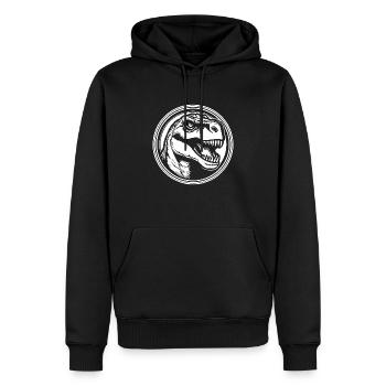Dino Dinosaur Dinosaurs Paleontology - Men’s Premium Organic Hoodie - black - Front - Nico (187cm)