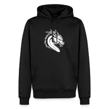 Dragon Dragon Fantasy Mythologie - Sweat à capuche Premium bio Homme - noir - Devant - Nico (187cm)