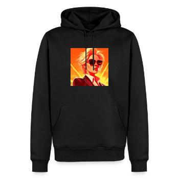 Sun Women #5 - Men’s Premium Organic Hoodie - black - Front - Nico (187cm)