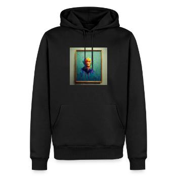 Ayleed AI Creating Art - Männer Premium Bio Hoodie - Schwarz - Vorne - Nico (187cm)