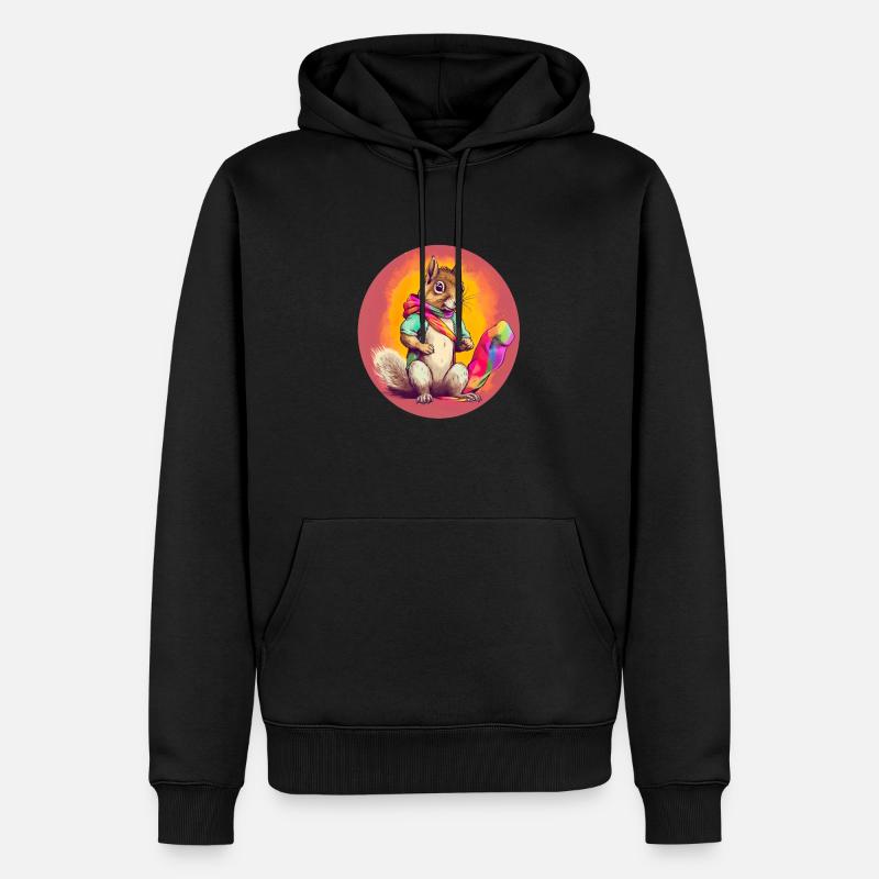 Pride LGBT Eichhörnchen - Männer Premium Bio Hoodie - Schwarz