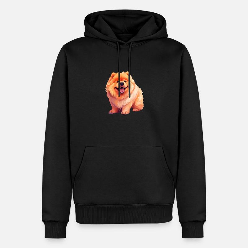 Chow Chow Art - Sweat à capuche Premium bio Homme - noir