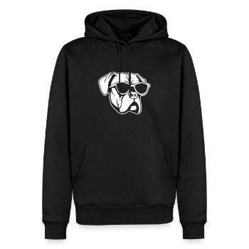 Boxer Dog Dog Breeds - Men’s Premium Organic Hoodie - black - Front - Nico (187cm)