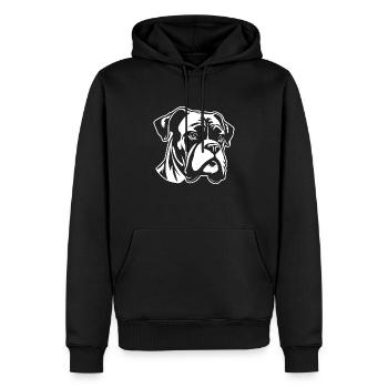 Boxer Dog Dog Breeds - Men’s Premium Organic Hoodie - black - Front - Nico (187cm)