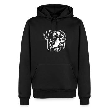 Boxer Dog Dog Breeds - Men’s Premium Organic Hoodie - black - Front - Nico (187cm)
