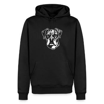 Boxer Dog Dog Breeds - Men’s Premium Organic Hoodie - black - Front - Nico (187cm)