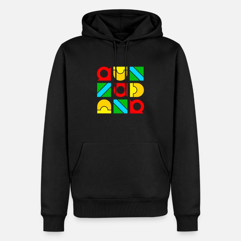 Modèle MODA 050623 3 - Sweat à capuche Premium bio Homme - noir