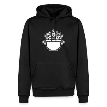 Kessel Magisch Hexe Halloween - Männer Premium Bio Hoodie - Schwarz - Vorne - Nico (187cm)