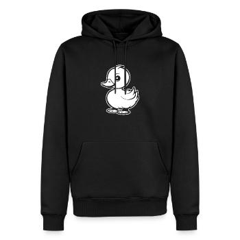 Ente Vögel Enten - Männer Premium Bio Hoodie - Schwarz - Vorne - Nico (187cm)