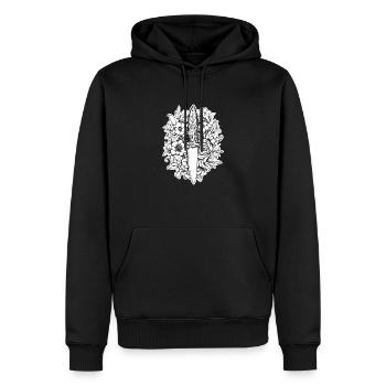 Knife Cutler Knife Lover - Sweat à capuche Premium bio Homme - noir - Devant - Nico (187cm)