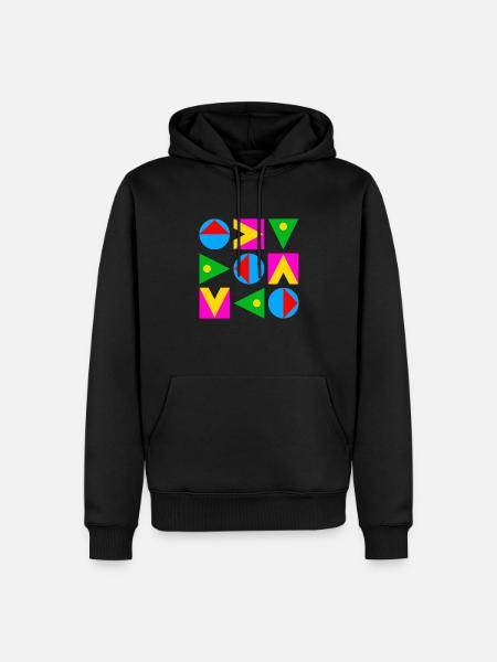 Groovie Chick T-Shirt - Männer Premium Bio Hoodie - Schwarz