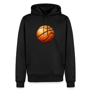 Basketball motif simple for basketball players and fans - Men’s Premium Organic Hoodie - black - Front - Nico (187cm)