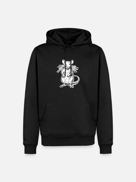 Rat, Mouse, Rodent, Rats - Men’s Premium Organic Hoodie - black