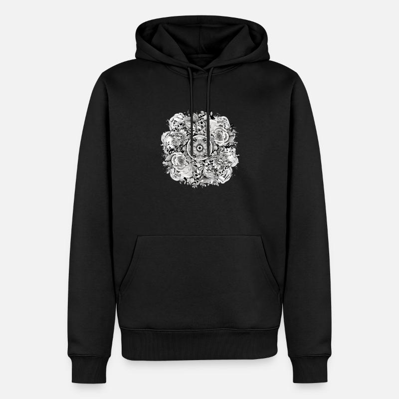 Mandala Zen n°2 - Sweat à capuche Premium bio Homme - noir