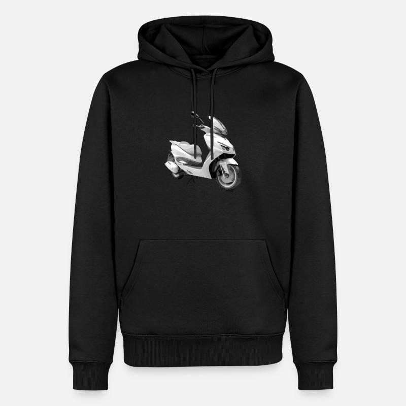 Scooter de sport - Sweat à capuche Premium bio Homme - noir