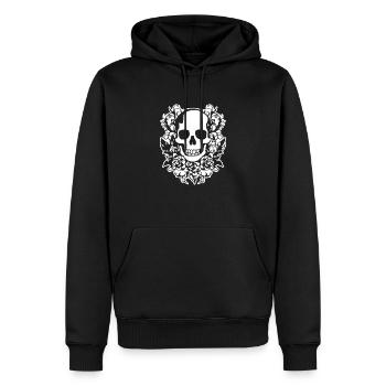 Skeleton Costume Bones Halloween Horreur - Sweat à capuche Premium bio Homme - noir - Devant - Nico (187cm)