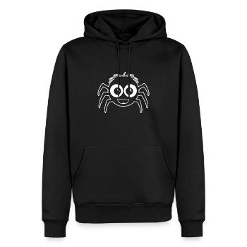 Spinne Spinnen Tiere - Männer Premium Bio Hoodie - Schwarz - Vorne - Nico (187cm)