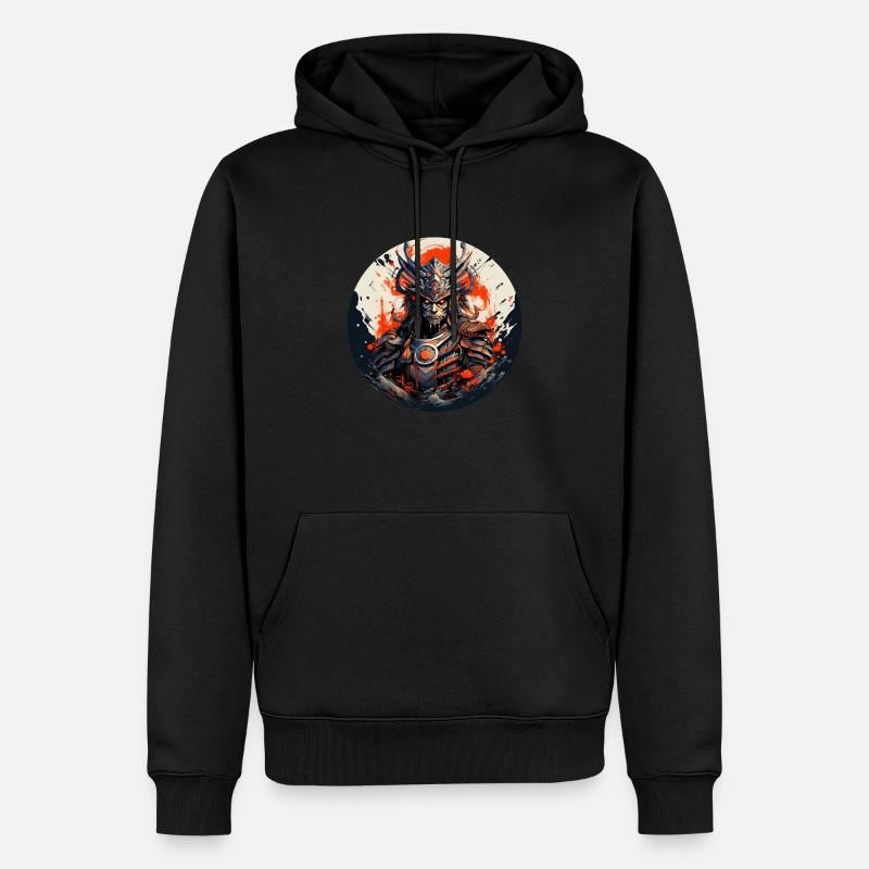 Le samouraï éternel - Sweat à capuche Premium bio Homme - noir