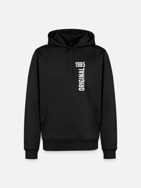 1985 Original Geburtstagsgeschenk 1985 - Männer Premium Bio Hoodie - Schwarz