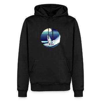 Windsurfing Kitesurfer Windsurfer Kitesurfing - Männer Premium Bio Hoodie - Schwarz - Vorne - Nico (187cm)