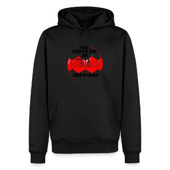 Handball Passion : Cadeau Imprimé - Sweat à capuche Premium bio Homme - noir - Devant - Nico (187cm)