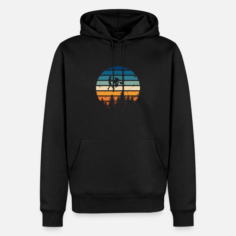 Maman rétro - Sweat à capuche Premium bio Homme - noir