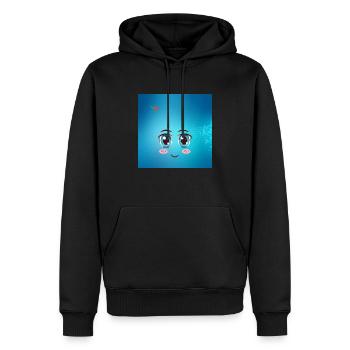 1694264625477 JPEG - Männer Premium Bio Hoodie - Schwarz - Vorne - Nico (187cm)