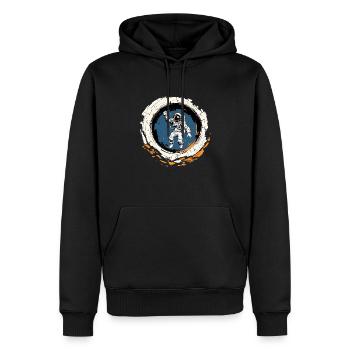 Salute des Étoiles: Astral Adventure - Männer Premium Bio Hoodie - Schwarz - Vorne - Nico (187cm)