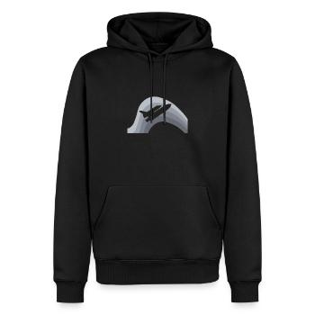 Navette spatiale Spaceship Spacecraft - Sweat à capuche Premium bio Homme - noir - Devant - Nico (187cm)