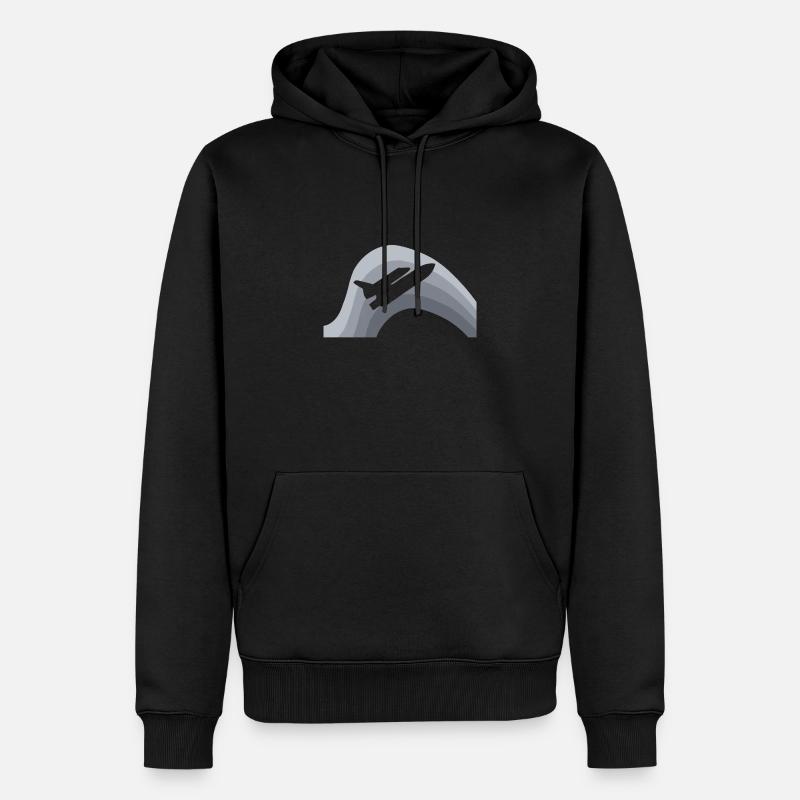 Navette spatiale Spaceship Spacecraft - Sweat à capuche Premium bio Homme - noir