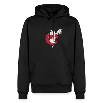 Kunst Japans - Japanische Kunst - Männer Premium Bio Hoodie - Schwarz - Vorne - Nico (187cm)