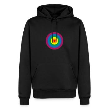 Spectrum Sphere - Männer Premium Bio Hoodie - Schwarz - Vorne - Nico (187cm)