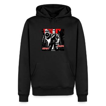 Street photography man - Men’s Premium Organic Hoodie - black - Front - Nico (187cm)